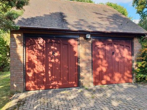 detached double garage