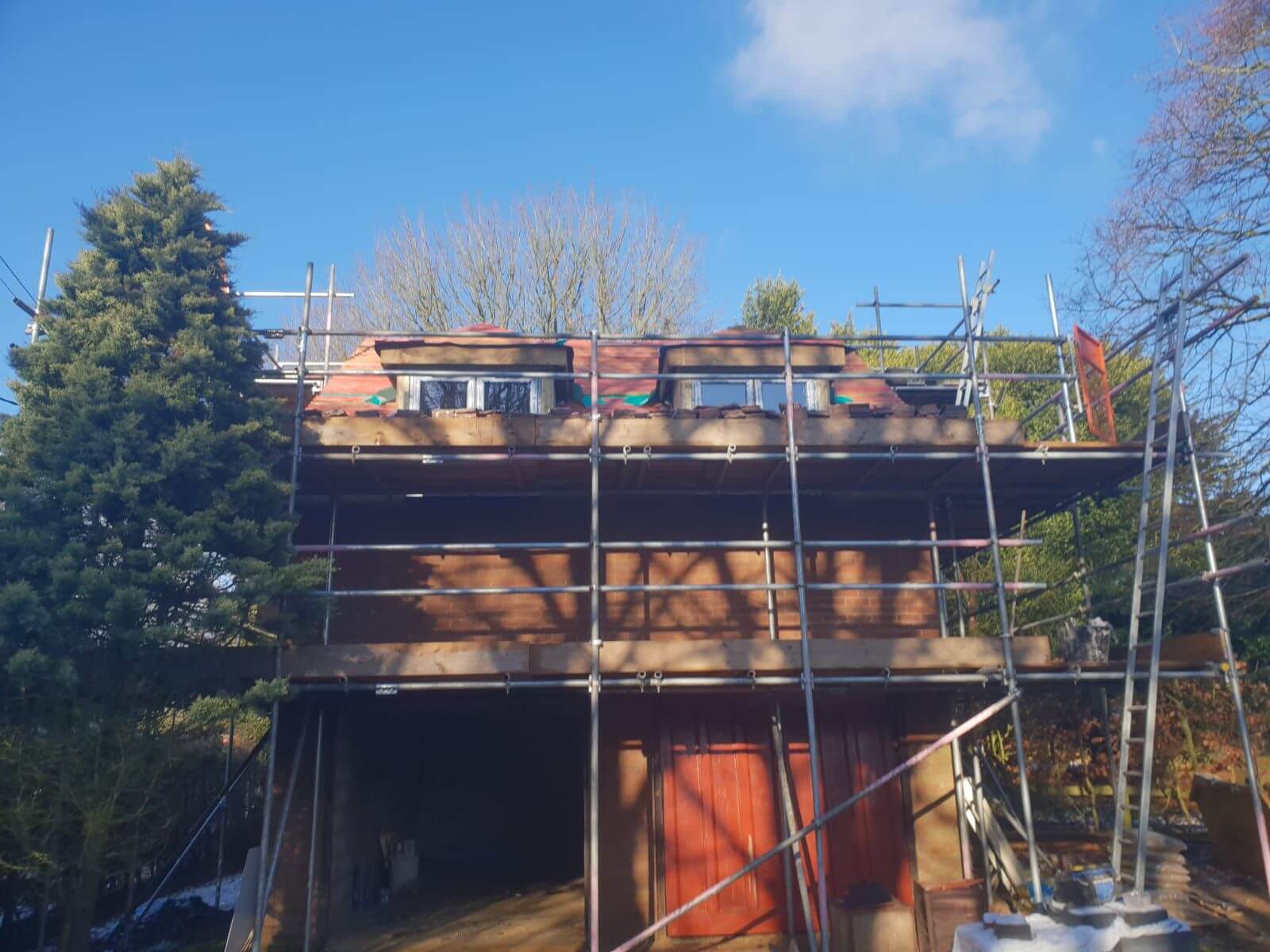 hanging tiles to match the roof