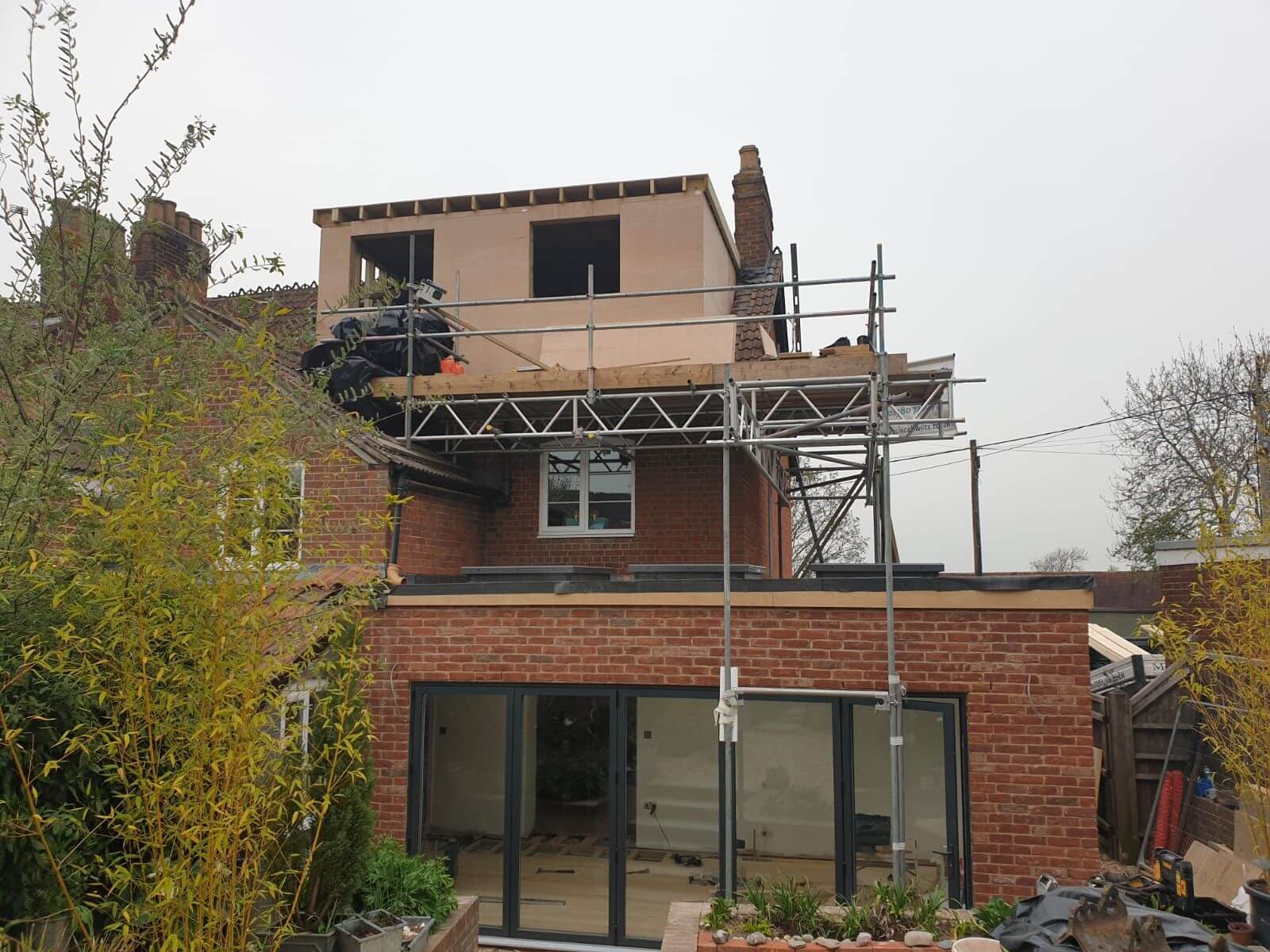 dormer finished in Western Red Cedar