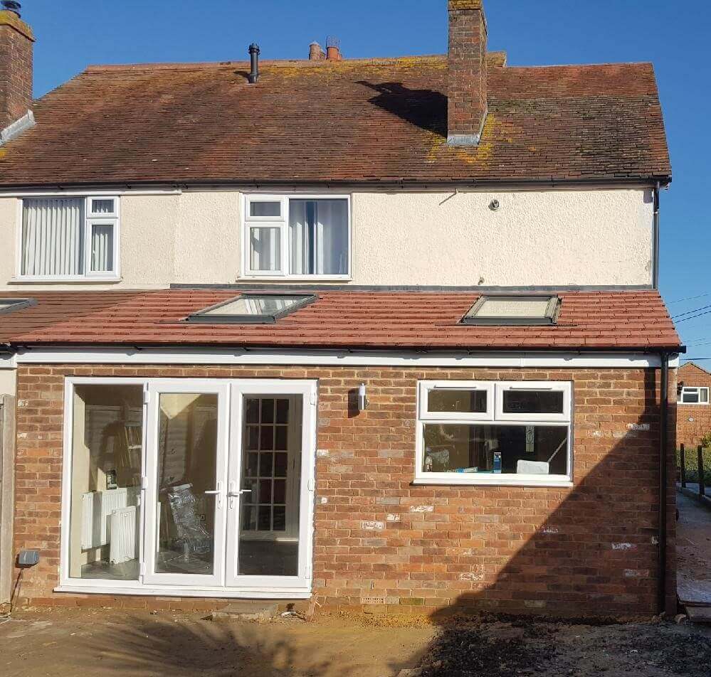 Outside house extension 
